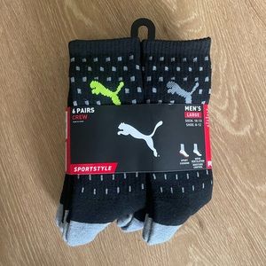 Puma men’s 6pk crew socks